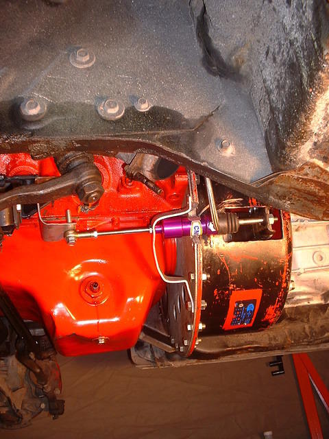 Hydro clutch setup, picture taken for my dad to see how it all works.