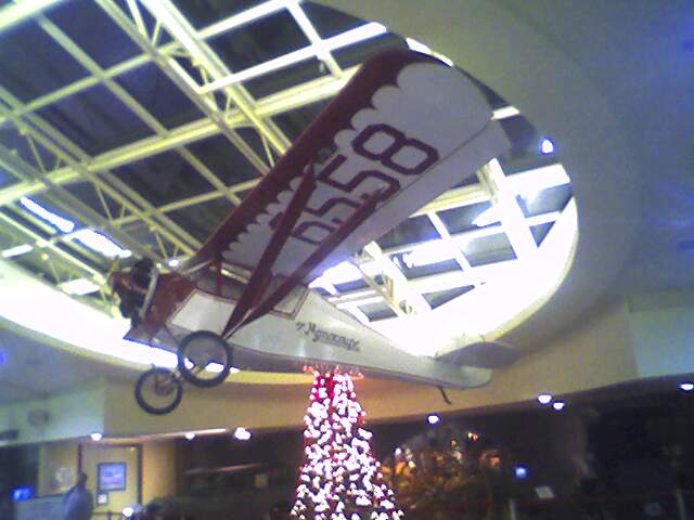 Rednecks like to hang planes INSIDE the airport here.