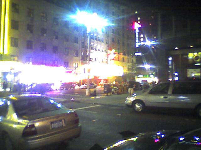 Ed Sullivan Theatre, where Letterman films. Unfortunatly my shitty camera phone didn't do a good job.