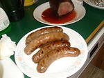 grillin beer brats finished