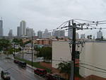 bedroom view during hurricane